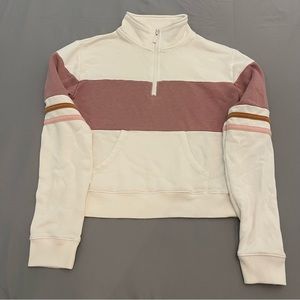Aeropostale 1/4 Zip Crew Neck Sweatshirt 🧡